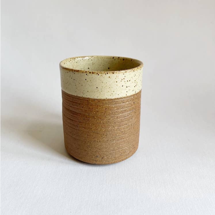 Handmade Rustic Ceramic Tumbler Cup (Colors Available)